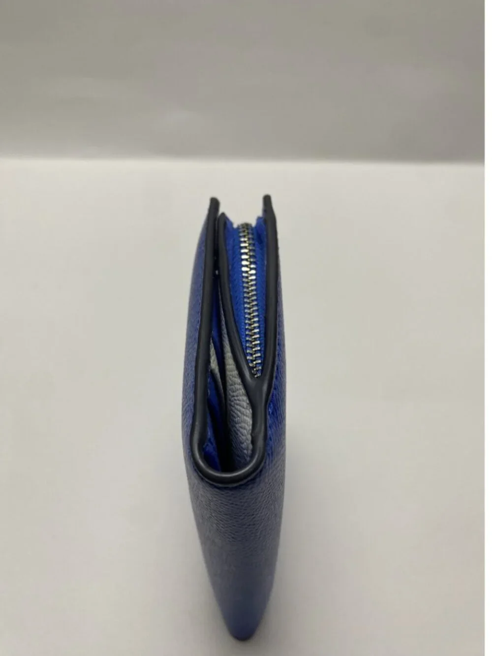 Michael Kors Blue Saffiano Leather Wallet - Picture 3 of 11